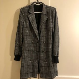 Longline Double Breasted Blazor